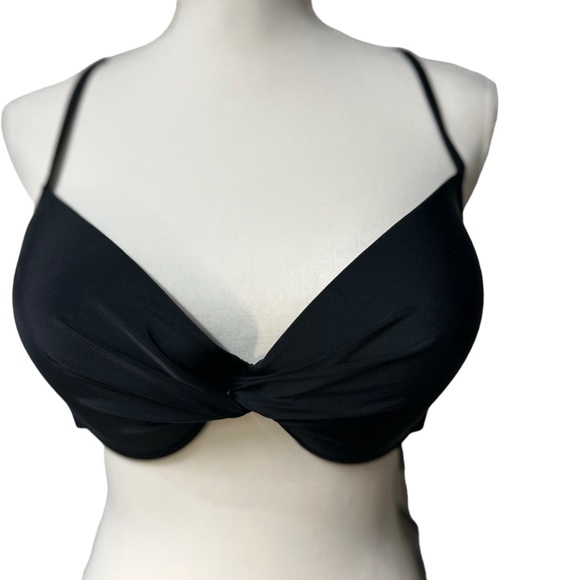 RELLECIGA women’s plus size XXL black push up padded underwire bikini top NWT - Picture 4 of 8